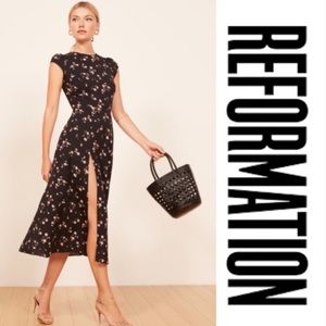 As seen on Taylor Swift - Reformation Gavin dress in Ensenada